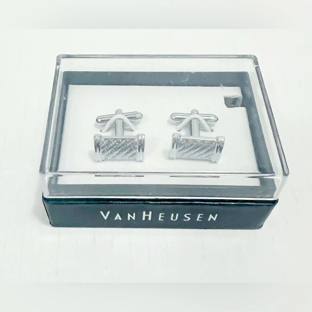 New Men's VAN HEUSEN Cufflinks/ Tie Clip Set